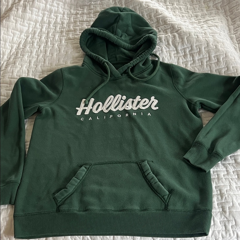 Hollister Forest Green Pullover Hoodie